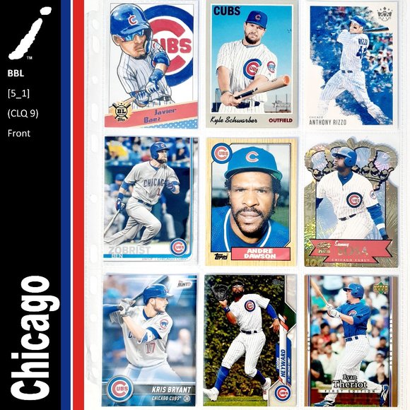 MLB Other - Chicago Cubs 9 Card Lot - BBL [5_1]